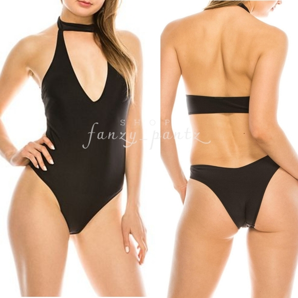 Kendall + Kyle One Piece Swimsuit NEW black - Picture 4 of 7